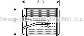 Радиатор отопителя (печки) AVA. Артикул HY6119