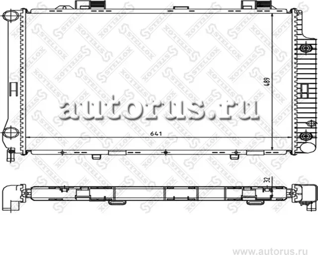 Радиатор, охлаждение двигателя (Stellox). Артикул 1025345SX
