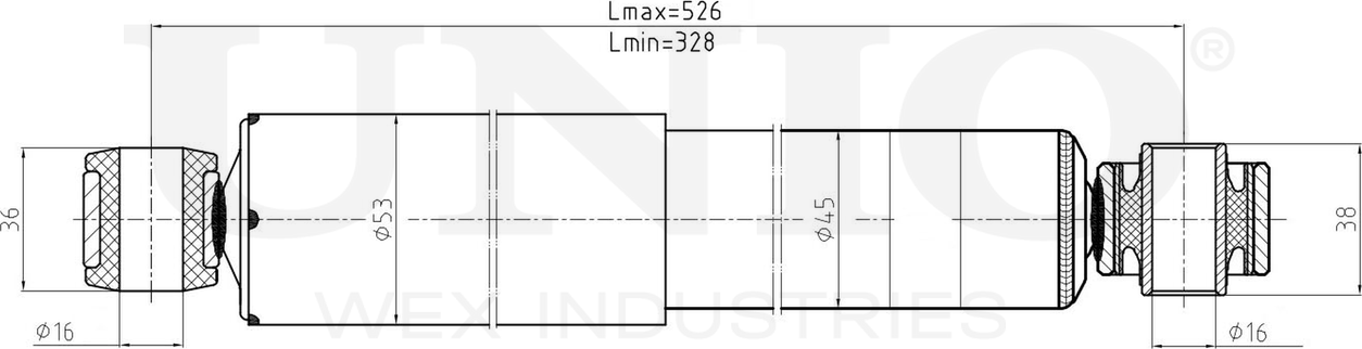 Амортизатор подвески (Unio). Артикул SAB-10512
