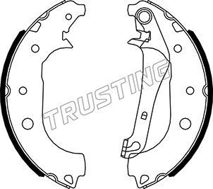 Тормозные колодки Trusting. Артикул 040.166