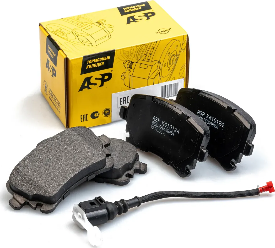 Задние тормозные колодки для а/м VW Multivan T5/Transporter T5 (ASP). Артикул K410124