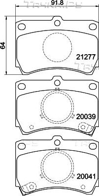 Тормозные колодки Nisshinbo. Артикул NP5001