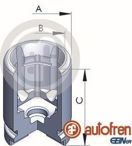Поршень тормозного суппорта Autofren Seinsa (сталь). Артикул D025233