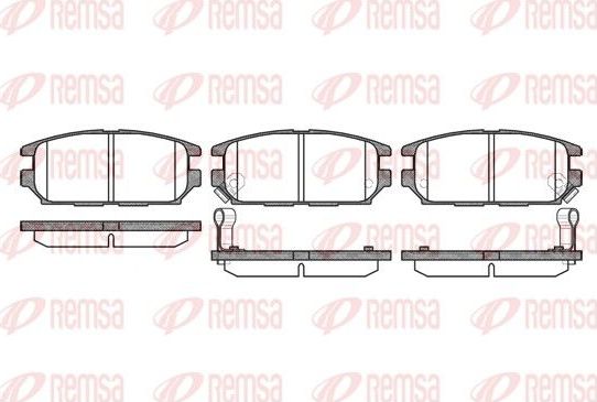 Тормозные колодки Remsa. Артикул 0356.12