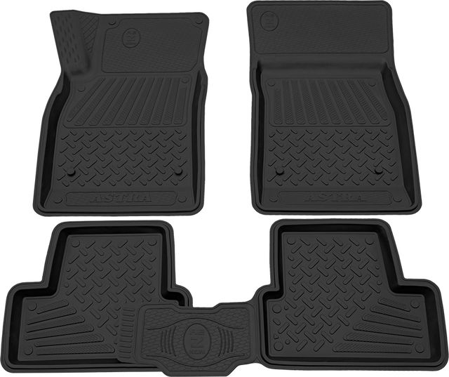 Коврики Rezkon резиновые для салона Opel Astra J 2009-2016. Артикул 1026010100
