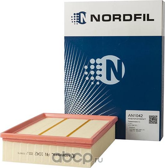 Фильтр воздушный Ford Focus C-Max  Focus II  Volvo C30  S40 II  V50 (Nordfil). Артикул an1042