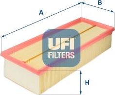Воздушный фильтр UFI. Артикул 30.187.00