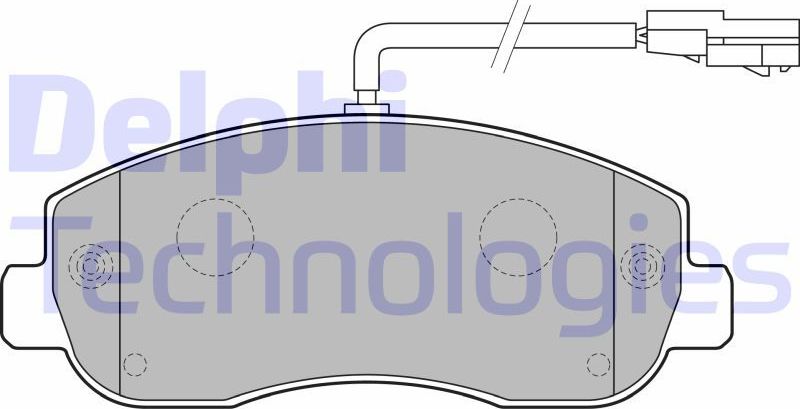 Тормозные колодки Delphi (Low-Metallic). Артикул LP2190