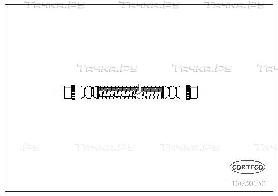 Тормозной шланг Corteco передний для Citroen C5 I 2001-2008. Артикул 19030132