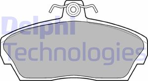 Тормозные колодки Delphi (Low-Metallic) передние для Lotus Elise II 2000-2025. Артикул LP911