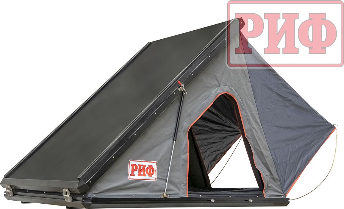 Палатка на крышу автомобиля РИФ Hard RT05-130, корпус алюминий, тент серый. Артикул RIFRT0513080000