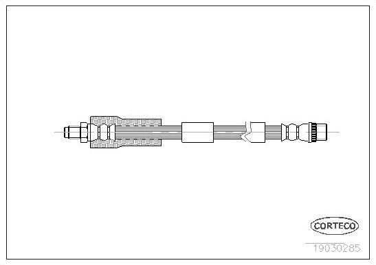 Тормозной шланг Corteco. Артикул 19030285