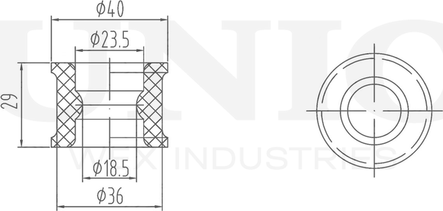 Втулка стабилизатора (Unio). Артикул RMP-10030