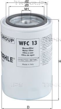 Фильтр охлаждающей жидкости Mahle для IVECO EuroCargo I, II, III 1991-2015. Артикул WFC 13
