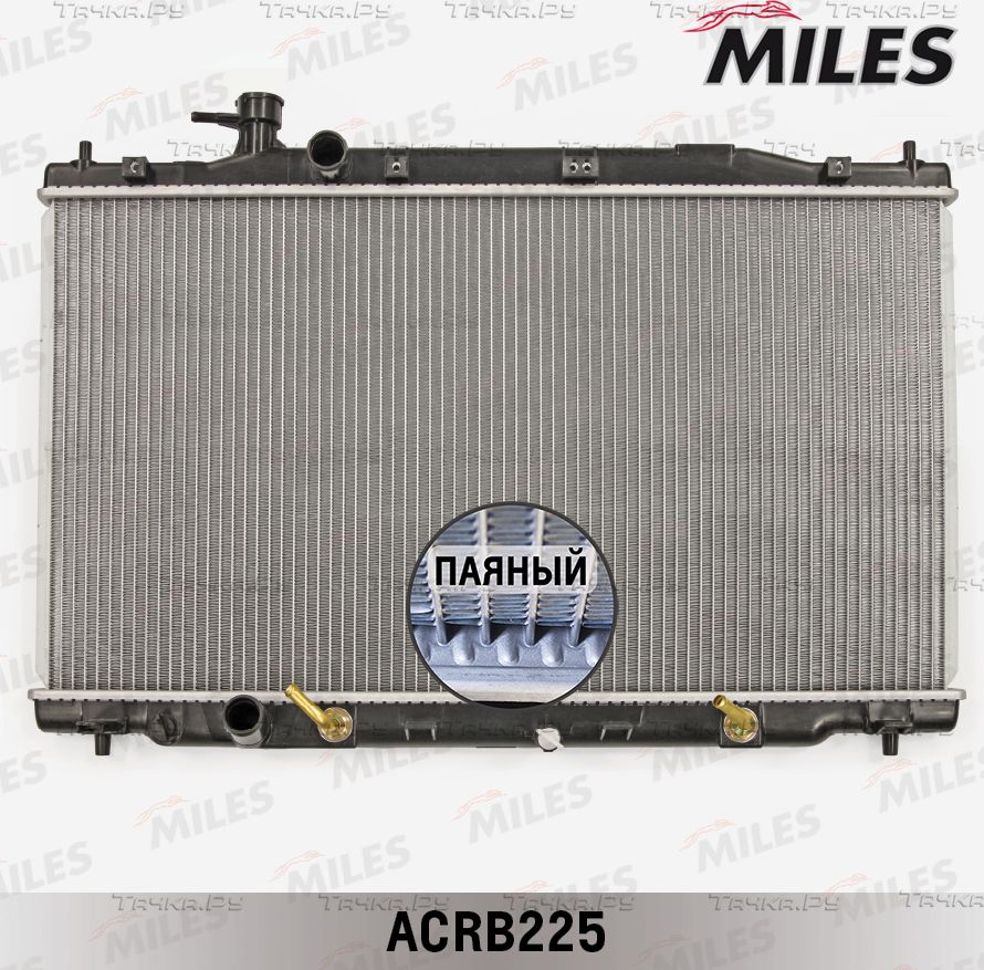 Радиатор охлаждения двигателя Miles (алюминий) для Honda CR-V III 2006-2012. Артикул ACRB225