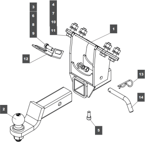 Фаркоп Baltex для Mercedes-Benz G-Класс W463, W464 1990-2026. Артикул 139311