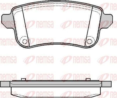 Тормозные колодки Remsa. Артикул 1387.10
