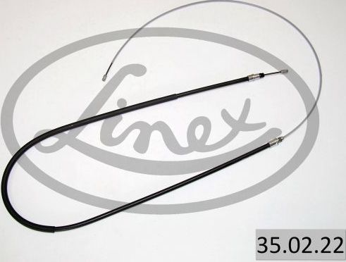 Трос ручника (тросик ручного тормоза) Linex. Артикул 35.02.22