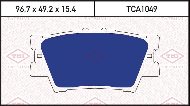 Колодки тормозные задней TOYOTA RAV4 2006 (Tatsumi) Tatsumi. Артикул TCA1049
