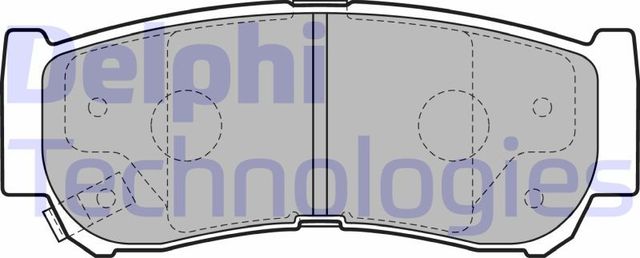 Тормозные колодки Delphi (Low-Metallic). Артикул LP2049