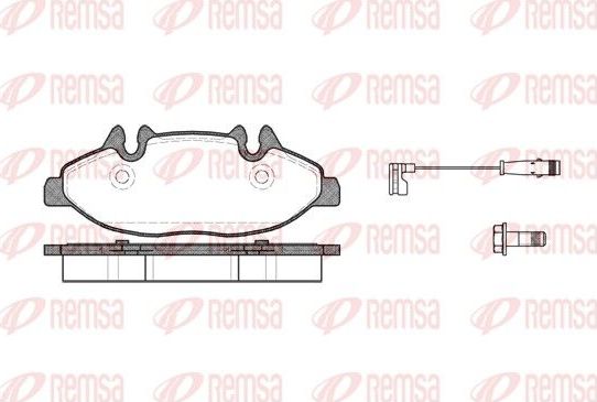 Тормозные колодки Remsa. Артикул 1109.02