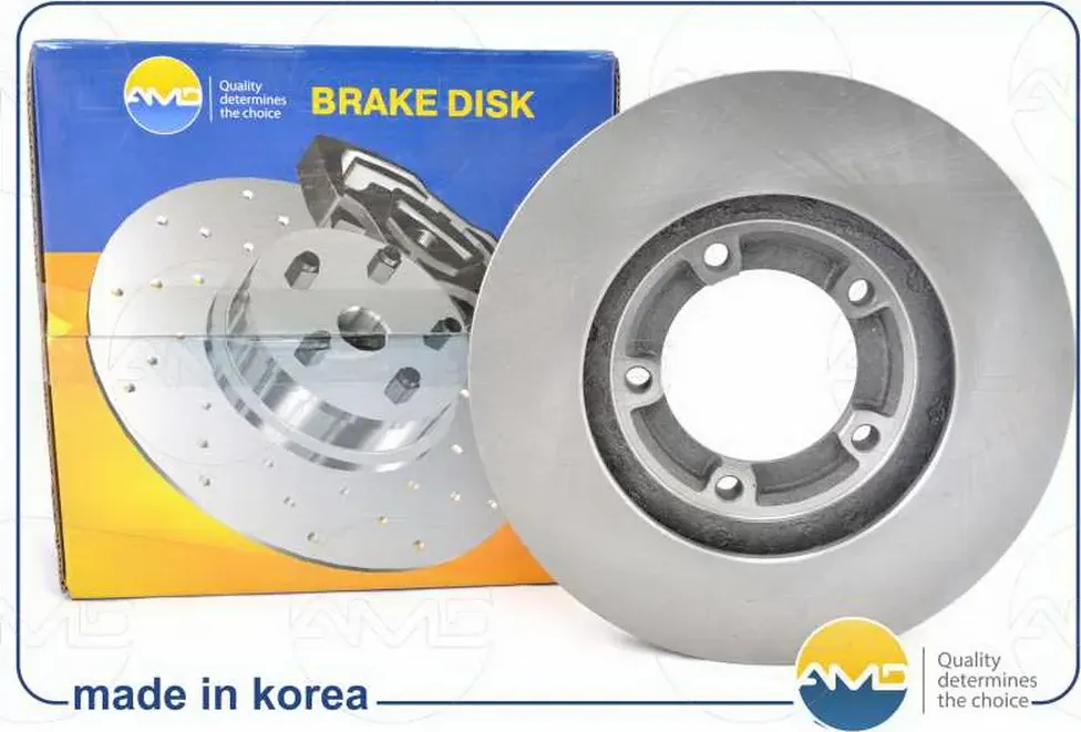 AMD.BD136_Диск переднего тормоза 13-R 51712-FD200/AMD.BD136 AMD KIA (Rio-2). Артикул AMDBD136