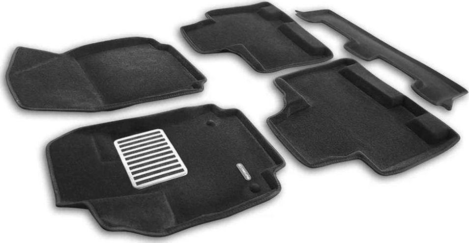 Коврики текстильные Euromat 3D Lux для салона Geely Okavango (3-ряд) 2024-2026. Артикул EM3D-001415