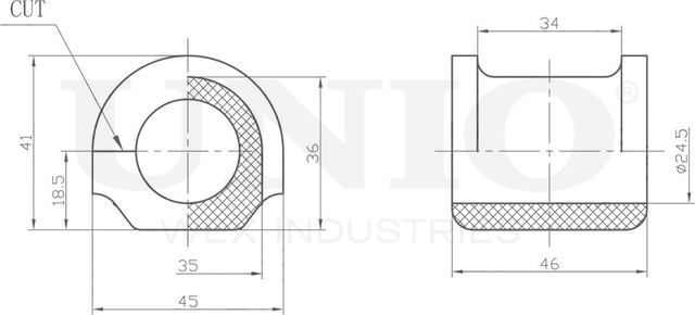 Втулка стабилизатора (Unio). Артикул RMP-10066
