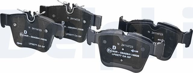 Тормозные колодки Delphi (Low-Metallic). Артикул LP3277