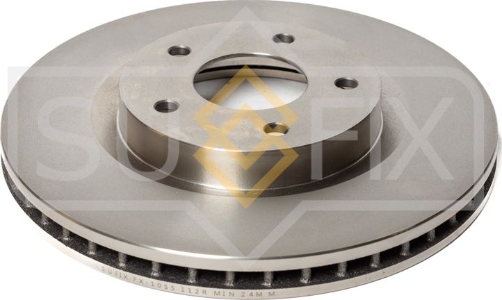 Диск тормозной передний Nissan Juke 2010-, X-Trail 2001-, Rogue 2007-, Renault K (Sufix). Артикул FX1055
