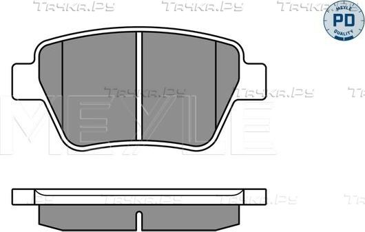 Тормозные колодки Meyle PD. Артикул 025 245 6317/PD