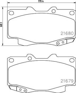 Тормозные колодки Nisshinbo Strong Ceramic. Артикул NP1039SC