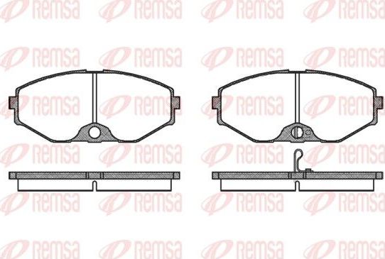 Тормозные колодки Remsa. Артикул 0375.02