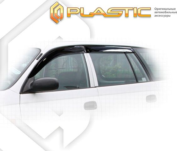 Дефлектор СА Пластик для окон (Classic полупрозрачный) Toyota Caldina T190-T195 1992-1997. Артикул 2010030304588
