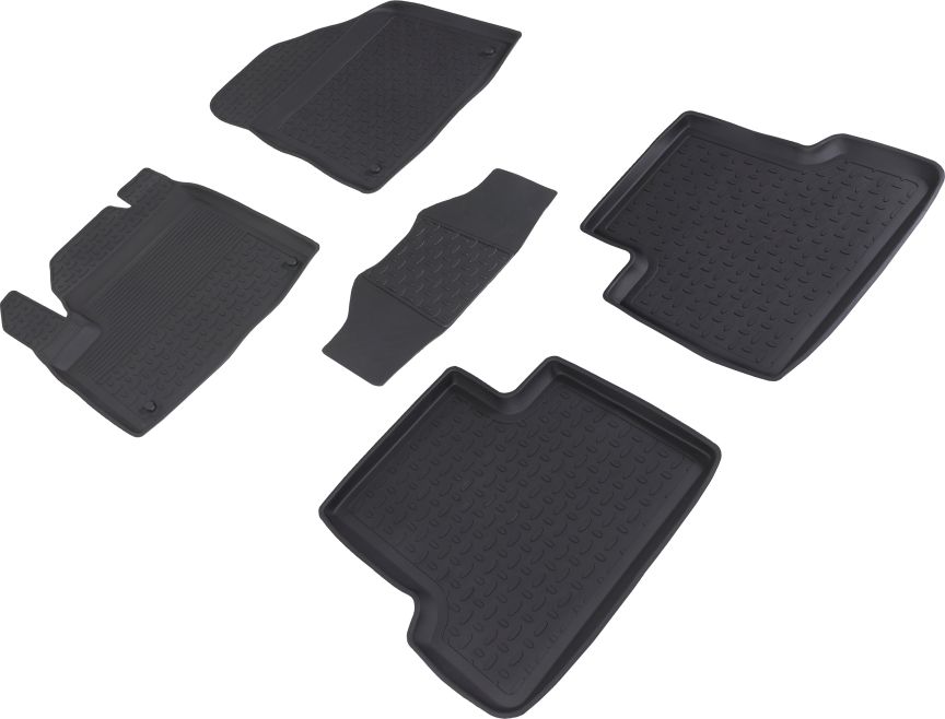 Коврики резиновые Seintex с высоким бортиком для салона Jeep Cherokee KL 2013-2026. Артикул 85770