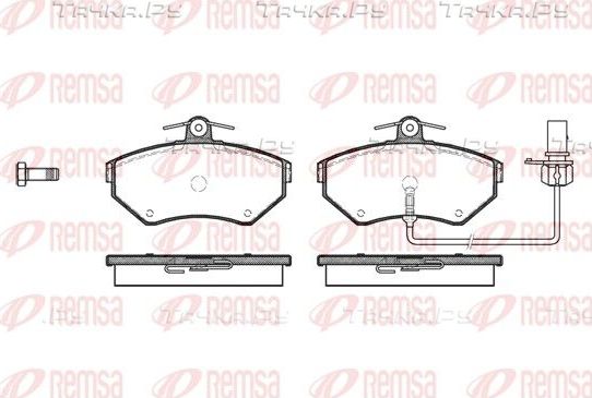 Тормозные колодки Remsa передние для SEAT Exeo 2008-2013. Артикул 0631.12
