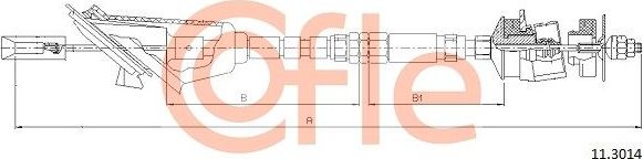 Трос сцепления Cofle. Артикул 92.11.3014