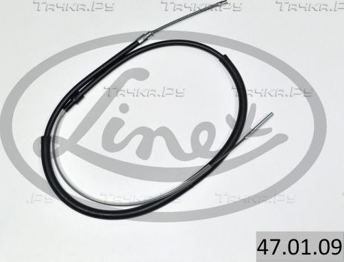 Трос ручника (тросик ручного тормоза) Linex. Артикул 47.01.09