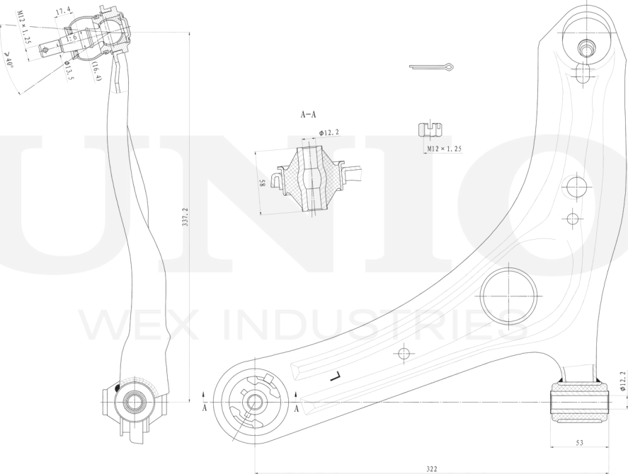 Рычаг подвески (Unio). Артикул SSP-40063