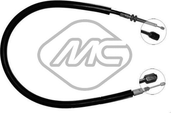 Трос ручника (тросик ручного тормоза) Metalcaucho правый для Renault Safrane I 1992-2000. Артикул 83063