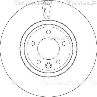 Тормозной диск TRW передний для Land Rover Range Rover Sport II 2016-2026. Артикул DF6954S