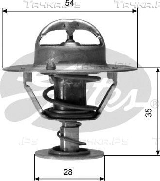 Термостат Gates для Nissan Patrol Y60 1992-1997. Артикул TH04277G1