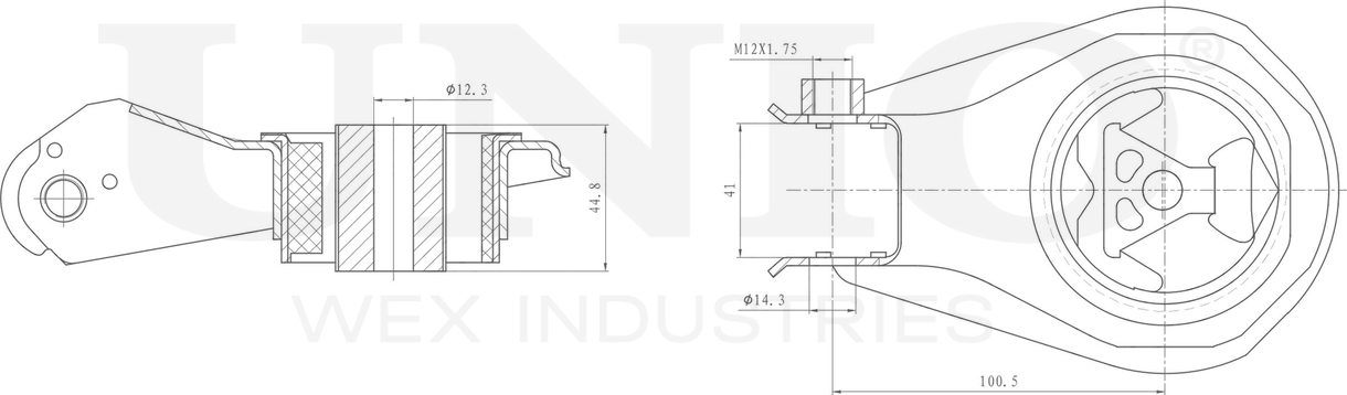 Опора двигателя (Unio). Артикул RMP-15079