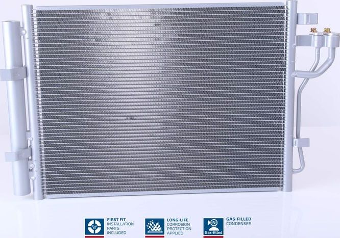 Радиатор кондиционера (конденсатор) Nissens (алюминий). Артикул 940592