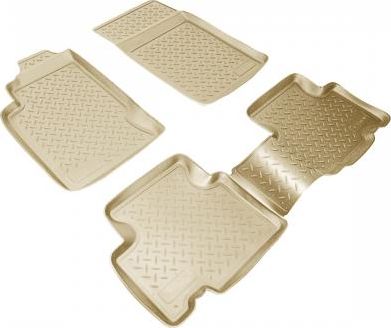 Коврики Норпласт для салона SsangYong Rexton I, II 2001-2012. БЕЖЕВЫЕ. Артикул NPL-Po-83-19Beige