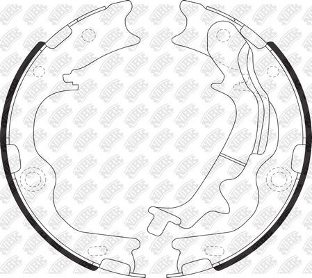 Тормозные колодки (стояночная тормозная система) NiBK. Артикул FN11009