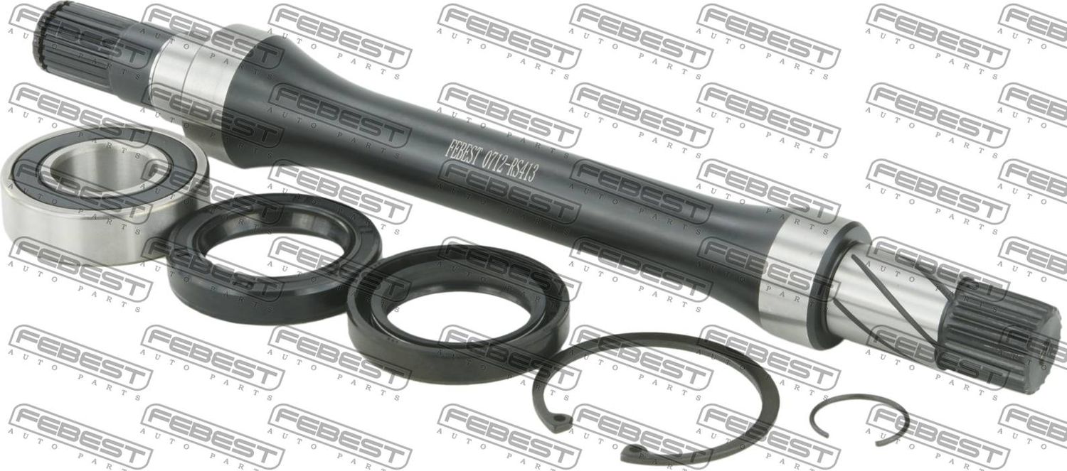 Полуось (привод в сборе, приводной вал) Febest. Артикул 0712-RS413