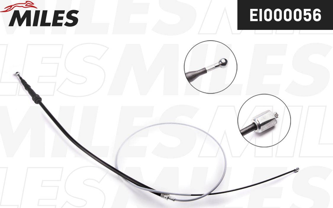Трос ручника (тросик ручного тормоза) Miles. Артикул EI000056