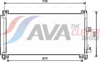 Радиатор кондиционера (конденсатор) AVA (алюминий) для Peugeot 407 2009-2011. Артикул CN5273D