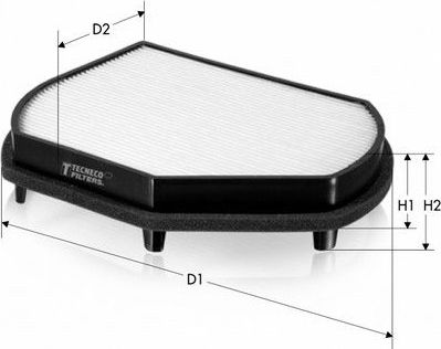 Салонный фильтр  Tecneco Filters. Артикул CK5842